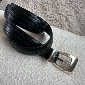 Onyx by Brighton Embossed Leather Belt